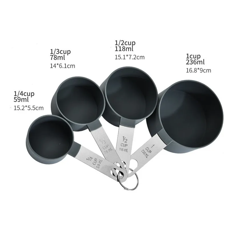 Kitchen Accessories 4Pcs Multi Purpose Spoons/Cup Measuring Tools Stainless Steel Measuring Spoon PP Bake Stainless Steel Tools
Kitchen Accessories 4Pcs Multi Purpose Spoons/Cup Measuring Tools Stainless Steel Measuring Spoon PP Bake Stainless Steel Tools