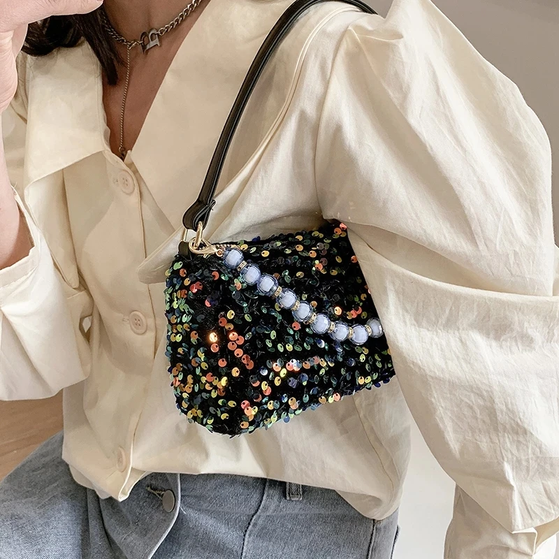 Women Mini Crossbody Bag For Women 2021 Quality Leather Pearl Sequins Shoulder Messenger Bags Female Travel Handbag and Purse
Women Mini Crossbody Bag For Women 2021 Quality Leather Pearl Sequins Shoulder Messenger Bags Female Travel Handbag and Purse