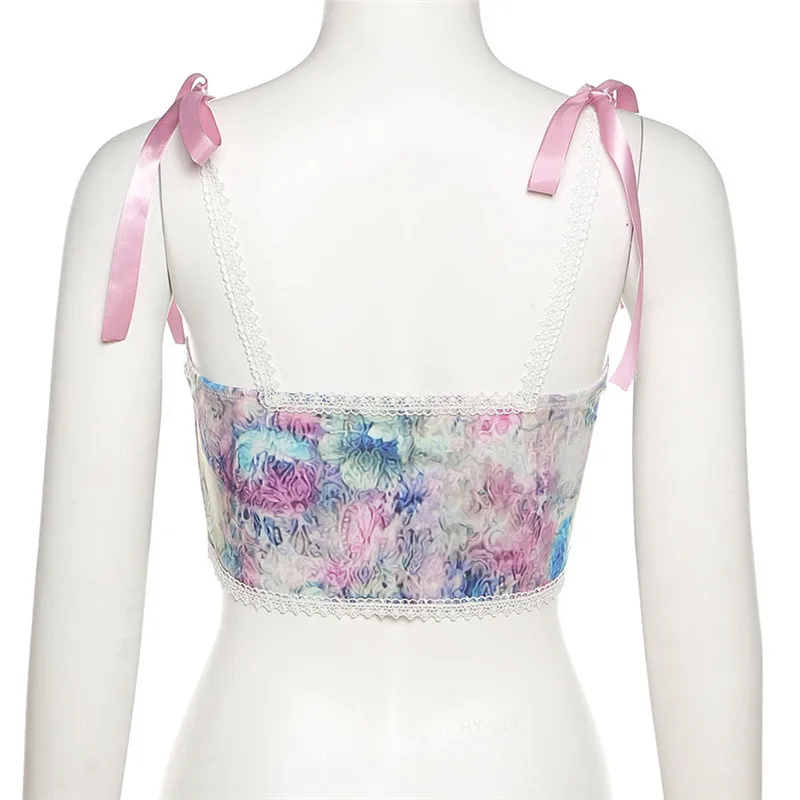 Women Spaghetti Strap Floral Corset Crop Top To Wear Out French Style Vintage Bustier Camisole Sexy Tank Top
Women Spaghetti Strap Floral Corset Crop Top To Wear Out French Style Vintage Bustier Camisole Sexy Tank Top