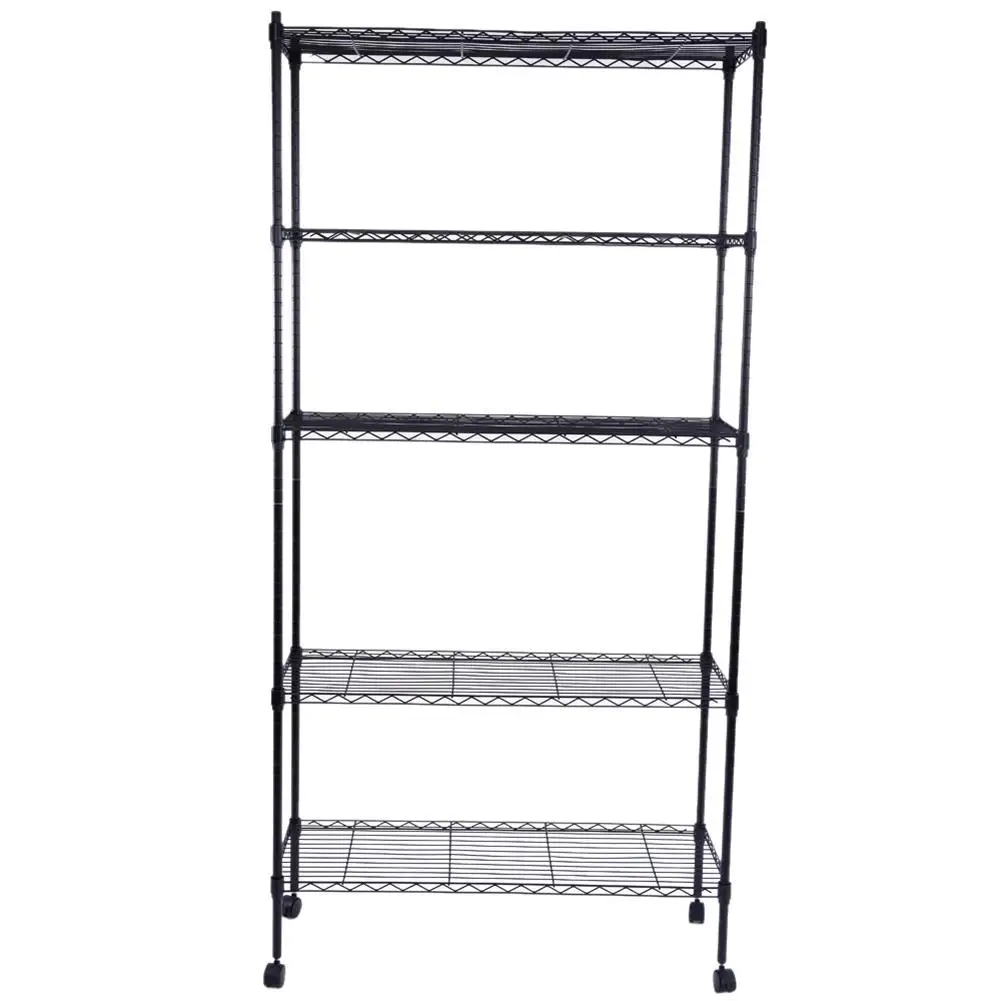 5 Layer Plastic Coated Iron Shelf with 1.5" Nylon Wheels for Home Office Storage Rack Bathroom Toiletries Organizer Living Room
5 Layer Plastic Coated Iron Shelf with 1.5" Nylon Wheels for Home Office Storage Rack Bathroom Toiletries Organizer Living Room
