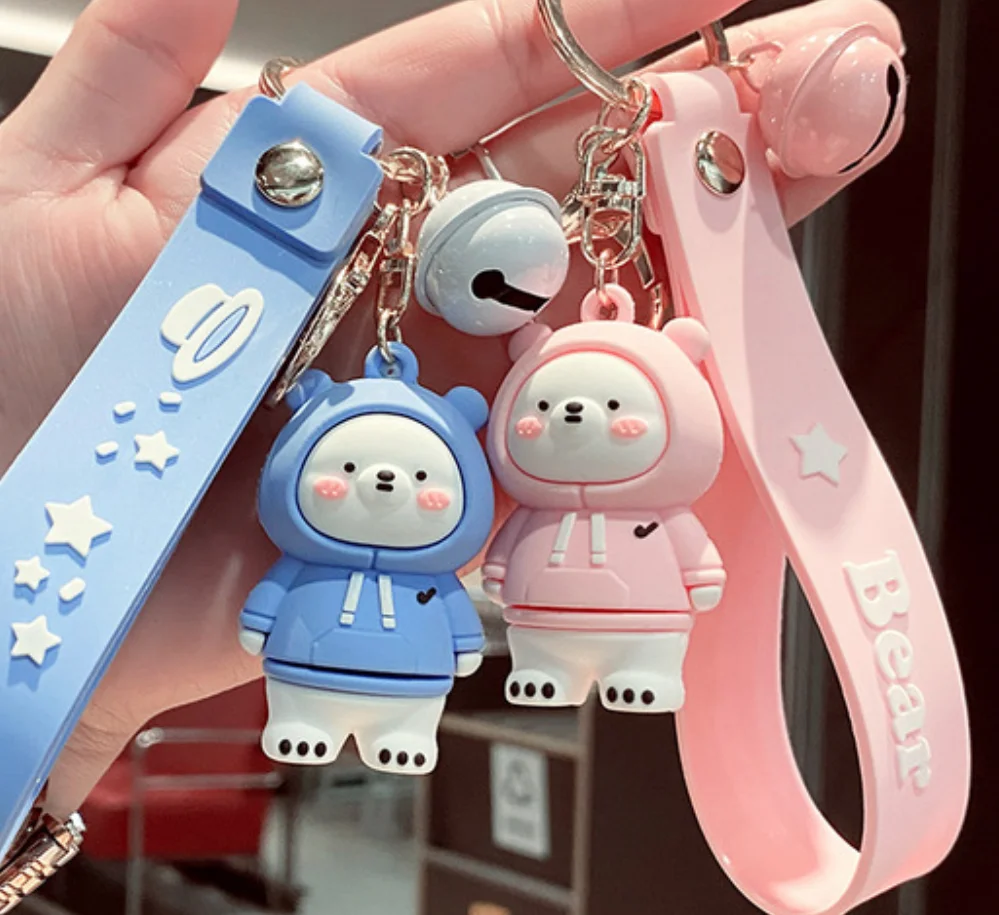 Cartoon Creative Sweater Bear Keychain Bag Pendant Cute Soft Animal Cartoon Doll Accessories Car Keychains For Men Women
Cartoon Creative Sweater Bear Keychain Bag Pendant Cute Soft Animal Cartoon Doll Accessories Car Keychains For Men Women