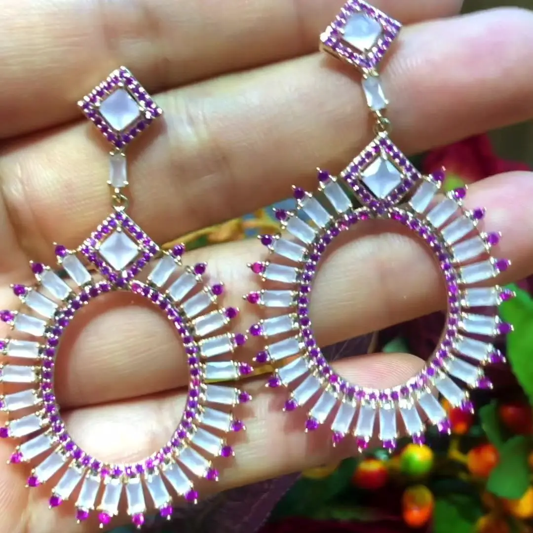 SORAMOORE Luxury Sweet Romantic Pink Trendy Drop Earring Naija Wedding Party Earring Fashion Jewelry for Women Girl New Style
SORAMOORE Luxury Sweet Romantic Pink Trendy Drop Earring Naija Wedding Party Earring Fashion Jewelry for Women Girl New Style