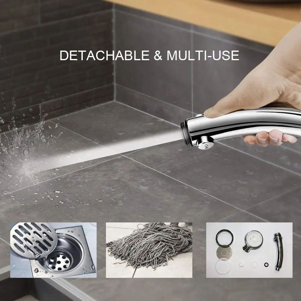 Handheld Shower Head High Pressure Chrome 3 Spary Setting with ON/OFF Pause Switch Water Saving Adjustable Luxury Spa Detachable
Handheld Shower Head High Pressure Chrome 3 Spary Setting with ON/OFF Pause Switch Water Saving Adjustable Luxury Spa Detachable