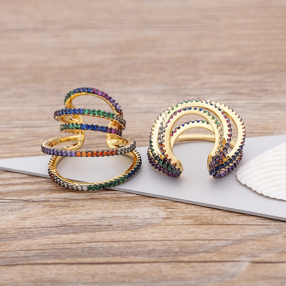 Luxury New Fashion Multi-layer Clip Earrings Colorful Color Copper Zircon Ear Cuffs For Women No Piercing Fake Cartilage Earring
Luxury New Fashion Multi-layer Clip Earrings Colorful Color Copper Zircon Ear Cuffs For Women No Piercing Fake Cartilage Earring