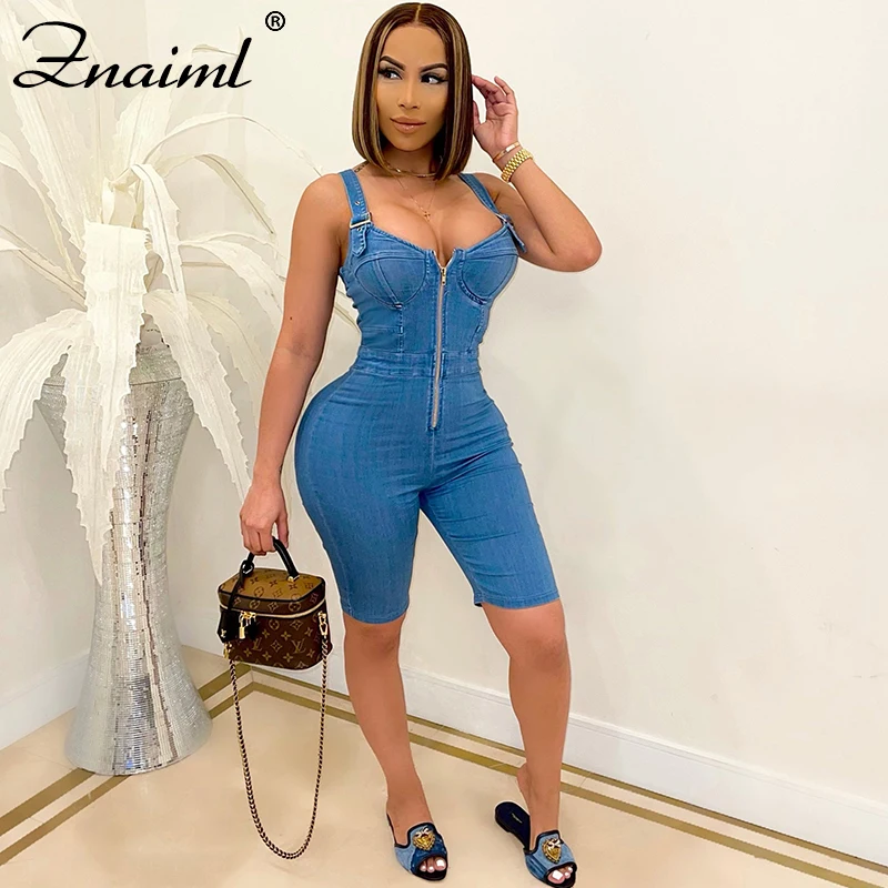 Znaiml Summer Women Denim Overalls Fashion Jumpsuits Zipper Sleeveless Rompers Suspenders Blue Jeans Female Slim Playsuits 2021
Znaiml Summer Women Denim Overalls Fashion Jumpsuits Zipper Sleeveless Rompers Suspenders Blue Jeans Female Slim Playsuits 2021
