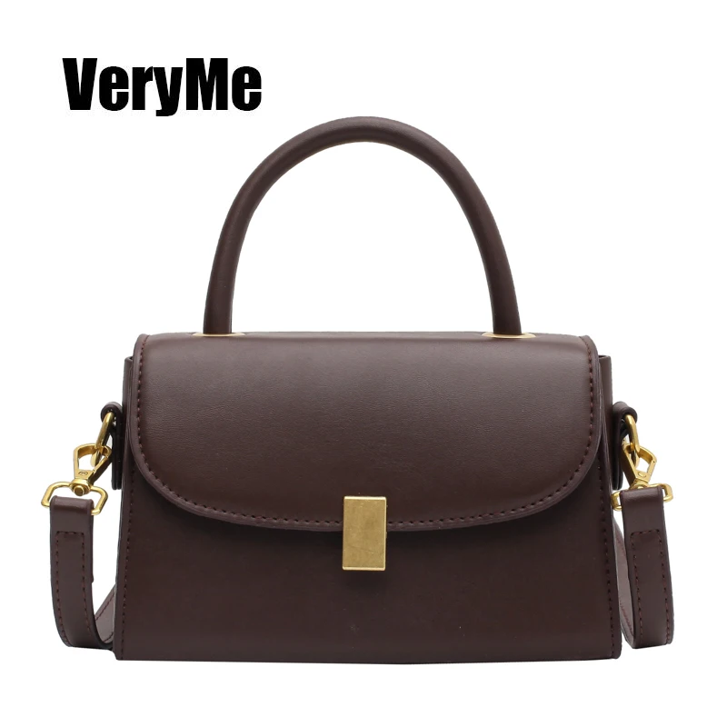 VeryMe Fashion High Quality Leather Women Bag Designer Shoulder Messenger Lady Pack Solid Color Simple Handbags Torebki Damskie
VeryMe Fashion High Quality Leather Women Bag Designer Shoulder Messenger Lady Pack Solid Color Simple Handbags Torebki Damskie