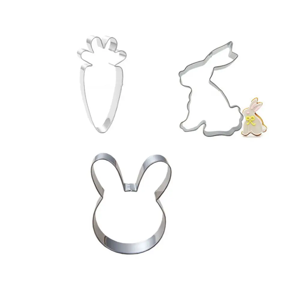 3pcs Cute Biscuit Stamp Mold Cookie Bakery Baking Tools Pastry Blender Baking Accessories Kitchen SuppliesStainless Steel
3pcs Cute Biscuit Stamp Mold Cookie Bakery Baking Tools Pastry Blender Baking Accessories Kitchen SuppliesStainless Steel