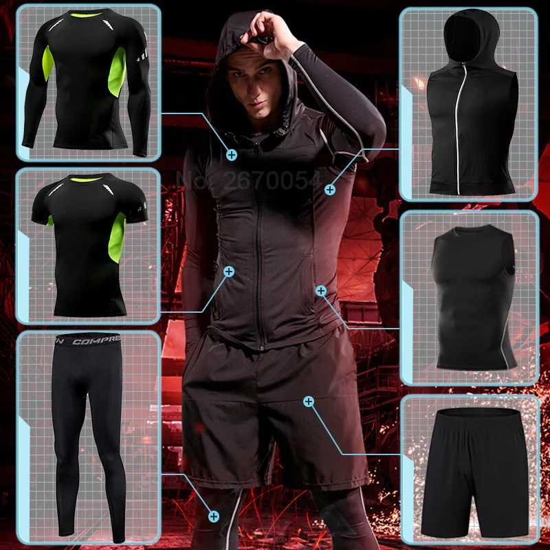 2021 New Tight Running Set for Men Fitness Sportswear Jogging Sport Suit Gym Compression Sports Clothing Training Tracksuit 
2021 New Tight Running Set for Men Fitness Sportswear Jogging Sport Suit Gym Compression Sports Clothing Training Tracksuit