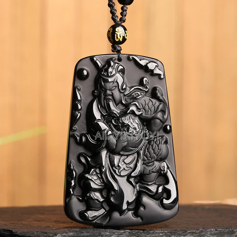 Очаровательный натуральный черный обсидиан резной китайский GuanGong уникальный Благословение Амулет на удачу кулон + бусины ожерелье подарок... 
Очаровательный натуральный черный обсидиан резной китайский GuanGong уникальный Благословение Амулет на удачу кулон + бусины ожерелье подарок...