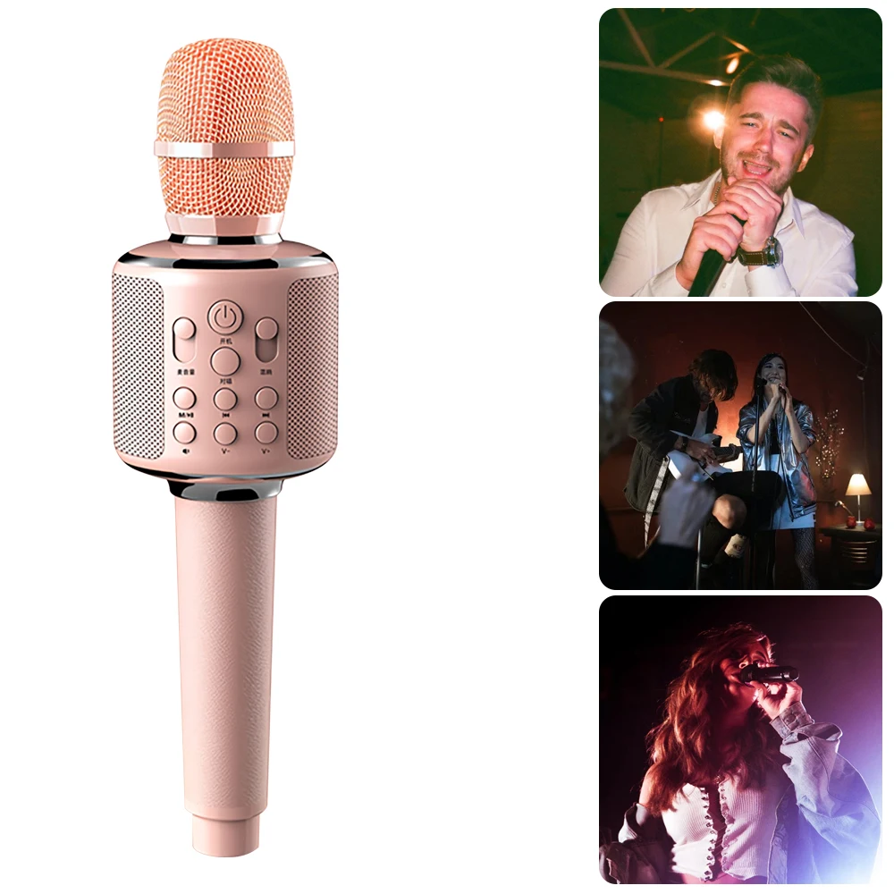 SAMTIAN Wireless Karaoke Microphone Portable Microphone Support Bluetooth KTV Microphone Voice Recording Studio Mic
SAMTIAN Wireless Karaoke Microphone Portable Microphone Support Bluetooth KTV Microphone Voice Recording Studio Mic
