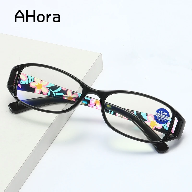 

Ahora Retro Printed Reading Glasses for Women Men Anti Blue Light Anti-fatigue Presbyopia Eyeglasses +1.0 1.5 2.0 2.5 3.0 3.5 4