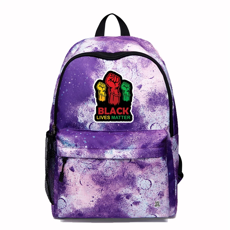 Black Lives Matter Hip Hop Mochila Unisex USB Charging College Out Sport Backpack Middle School Students Bookbag