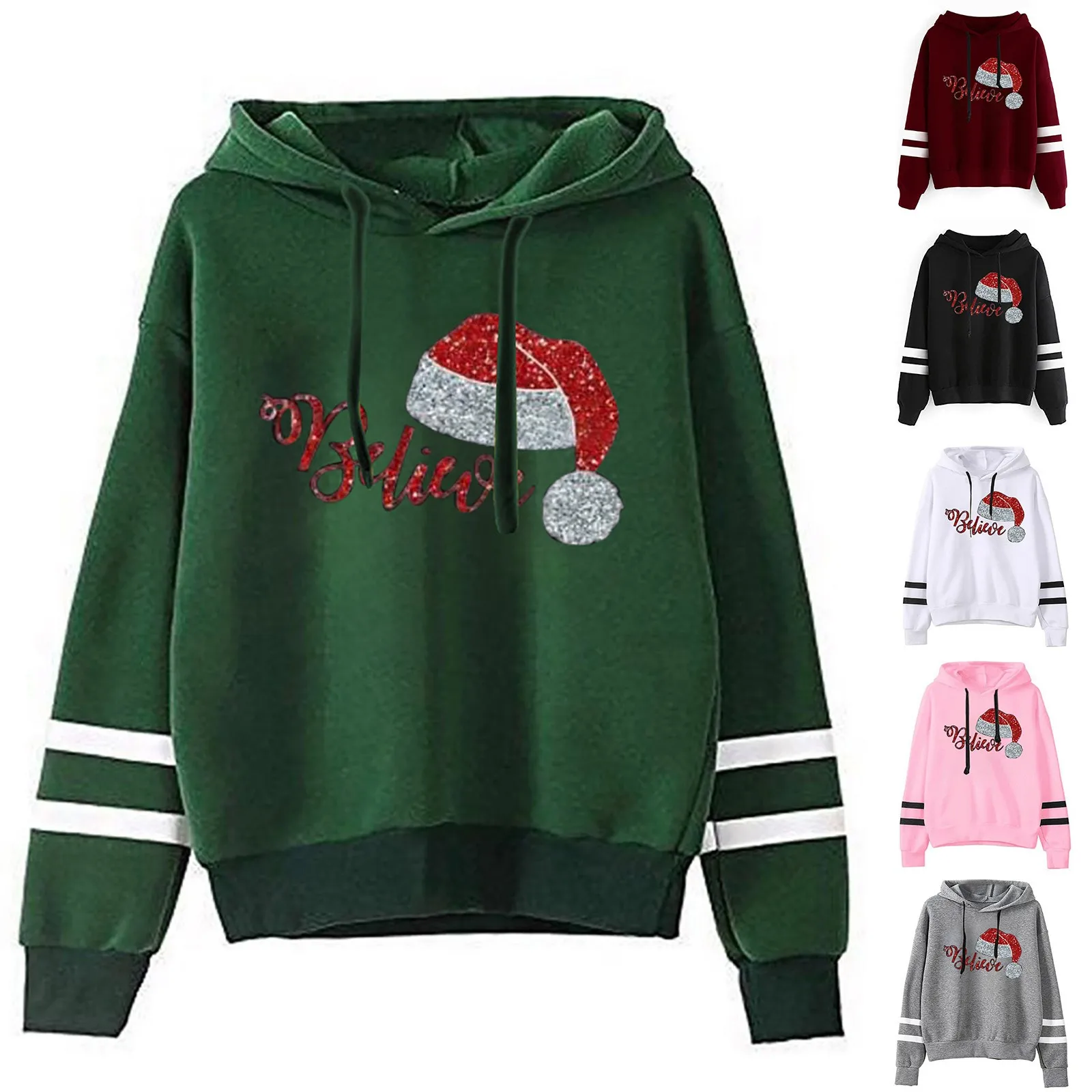 Женский свитер с капюшоном, топы, уличная одежда, легкий длинный рукав, Повседневная Рождественская шляпа, пуловер с принтом, топы с капюшон...
Женский свитер с капюшоном, топы, уличная одежда, легкий длинный рукав, Повседневная Рождественская шляпа, пуловер с принтом, топы с капюшон...