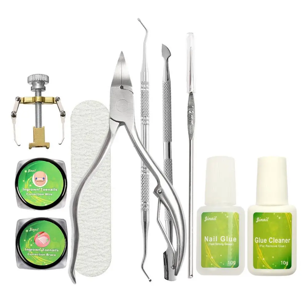 10pcs Ingrown Toenail Correction Tool Set Pedicure orthopedic Recover Tool Kit Lifter File Toe Nail Care Manicure Clean Set
10pcs Ingrown Toenail Correction Tool Set Pedicure orthopedic Recover Tool Kit Lifter File Toe Nail Care Manicure Clean Set