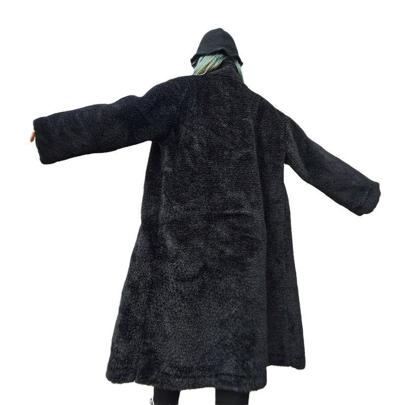 Cashmere coat autumn and winter coat female Korean casual loose collar thickened fur one imitation lamb cashmere coat tide
Cashmere coat autumn and winter coat female Korean casual loose collar thickened fur one imitation lamb cashmere coat tide