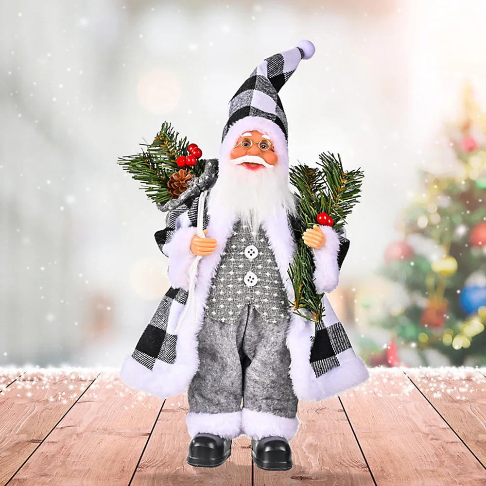 Standing Santa Claus Christmas Ornament Vinyl Cloth Art Ornaments Figurine Perfect Holiday Posture Resin Decoration Decorative
Standing Santa Claus Christmas Ornament Vinyl Cloth Art Ornaments Figurine Perfect Holiday Posture Resin Decoration Decorative