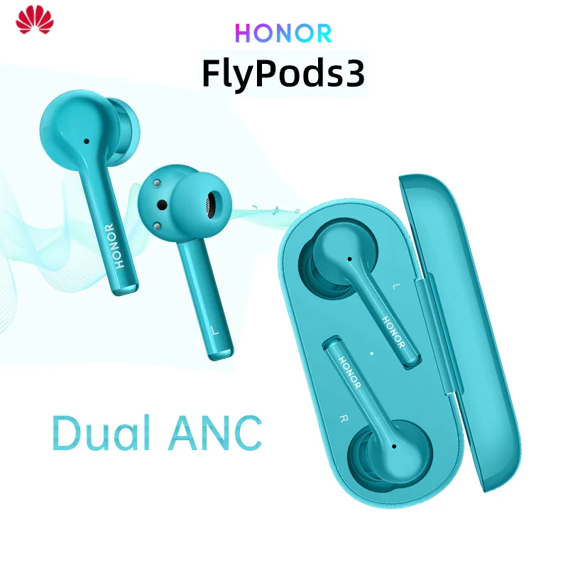 Новейший Huawei HONOR FlyPods 3 TWS наушники Dual ANC Max 32 дБ Mic ENC HD вызов сенсорное управление 10