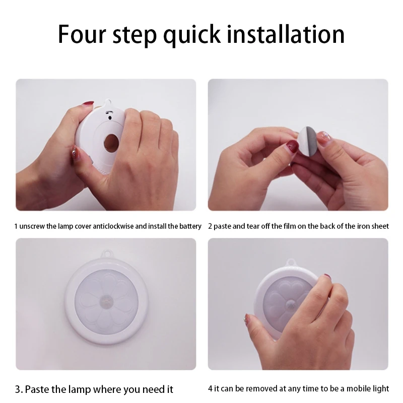 Motion Sensor Led Night Light Wireless Detector Light Wall Lamp Light Auto On/Off Closet Battery Power,Hallway,Kitchen (3000K/Wa
Motion Sensor Led Night Light Wireless Detector Light Wall Lamp Light Auto On/Off Closet Battery Power,Hallway,Kitchen (3000K/Wa