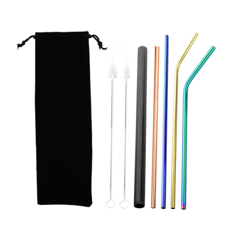 Drop Shipping Reusable Metal Drinking Straws 7Pcs 304 Stainless Steel Sturdy Bent Straight Drinks Straw
Drop Shipping Reusable Metal Drinking Straws 7Pcs 304 Stainless Steel Sturdy Bent Straight Drinks Straw