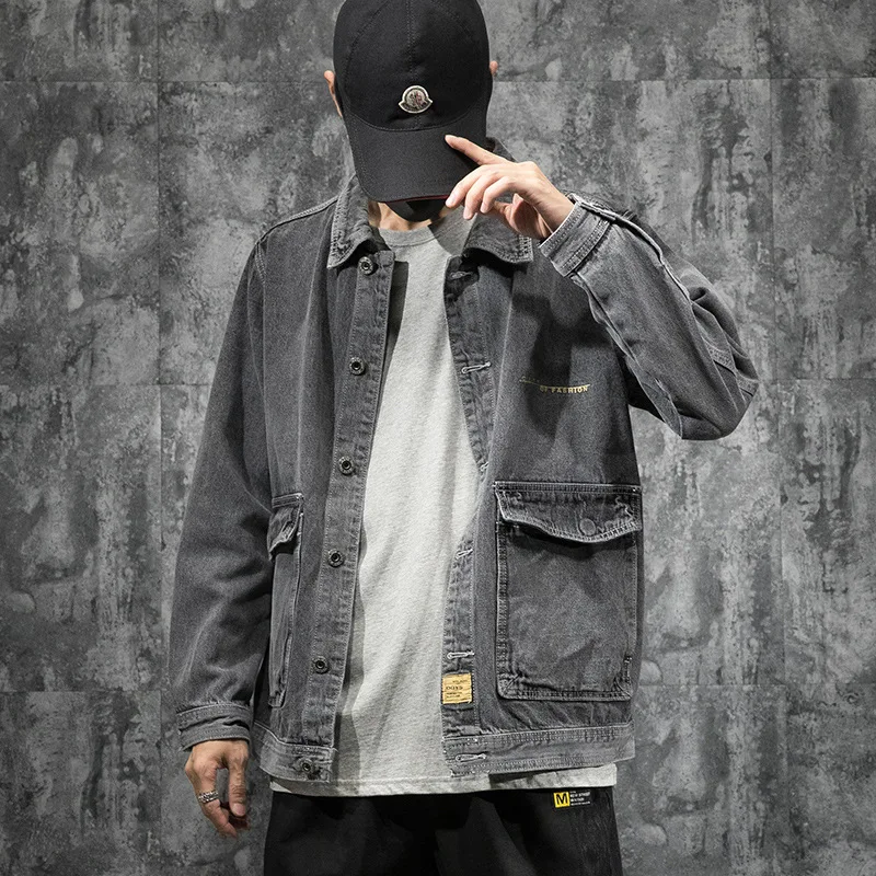 Wholesale 2022 Fashion Teenagers Denim Jacket Male Loose Plus Fat Plus Size 3XL Street Hip-hop Casual Students Coat Tooling Top
Wholesale 2022 Fashion Teenagers Denim Jacket Male Loose Plus Fat Plus Size 3XL Street Hip-hop Casual Students Coat Tooling Top
