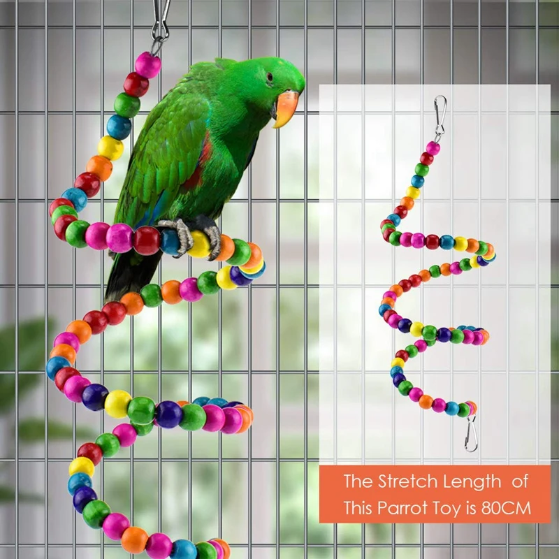 6 Pcs Bird Parrot Toys, Bird Swing Toy Colorful Chewing Hanging Hammock Swing Bell Pet Climbing Ladders Toys Bird Toys For Parro
6 Pcs Bird Parrot Toys, Bird Swing Toy Colorful Chewing Hanging Hammock Swing Bell Pet Climbing Ladders Toys Bird Toys For Parro