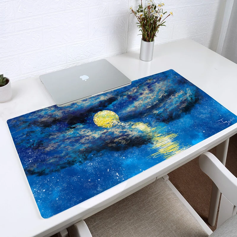 Deep Blue Moon Mousepad Large Gaming Mouse Pad Gamer Locking Edge Keyboard Mouse Mat Gaming Desk Mousepad for CS GO LOL Dota XXL
Deep Blue Moon Mousepad Large Gaming Mouse Pad Gamer Locking Edge Keyboard Mouse Mat Gaming Desk Mousepad for CS GO LOL Dota XXL