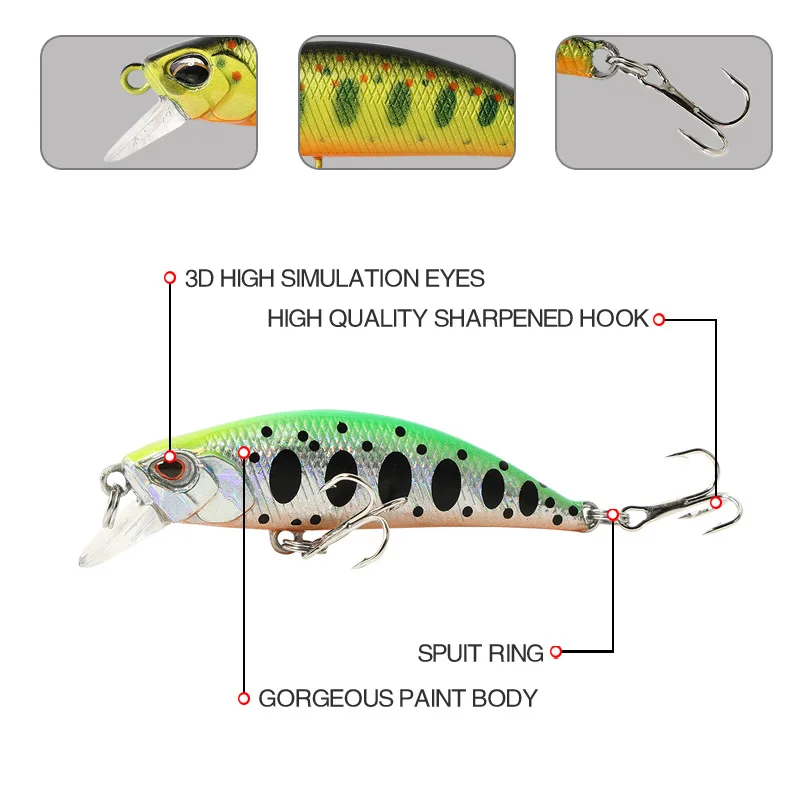 1 Pcs Fishing Lure 5.5cm 5g Long Tongue Minnow Artificial Hard Bait Crankbait Wobblers Peche Bass Trolling Pesca Carp Fishing 
1 Pcs Fishing Lure 5.5cm 5g Long Tongue Minnow Artificial Hard Bait Crankbait Wobblers Peche Bass Trolling Pesca Carp Fishing