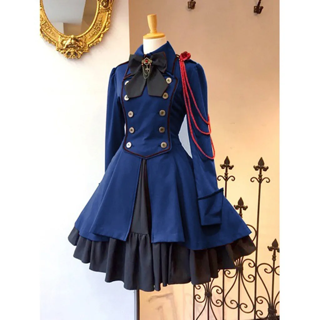 Women Dress 2019 Fashion Women Vintage Gothic Court Collar Patchwork Princess Party Elegant Long Sleeve Dress Female #45
Women Dress 2019 Fashion Women Vintage Gothic Court Collar Patchwork Princess Party Elegant Long Sleeve Dress Female #45