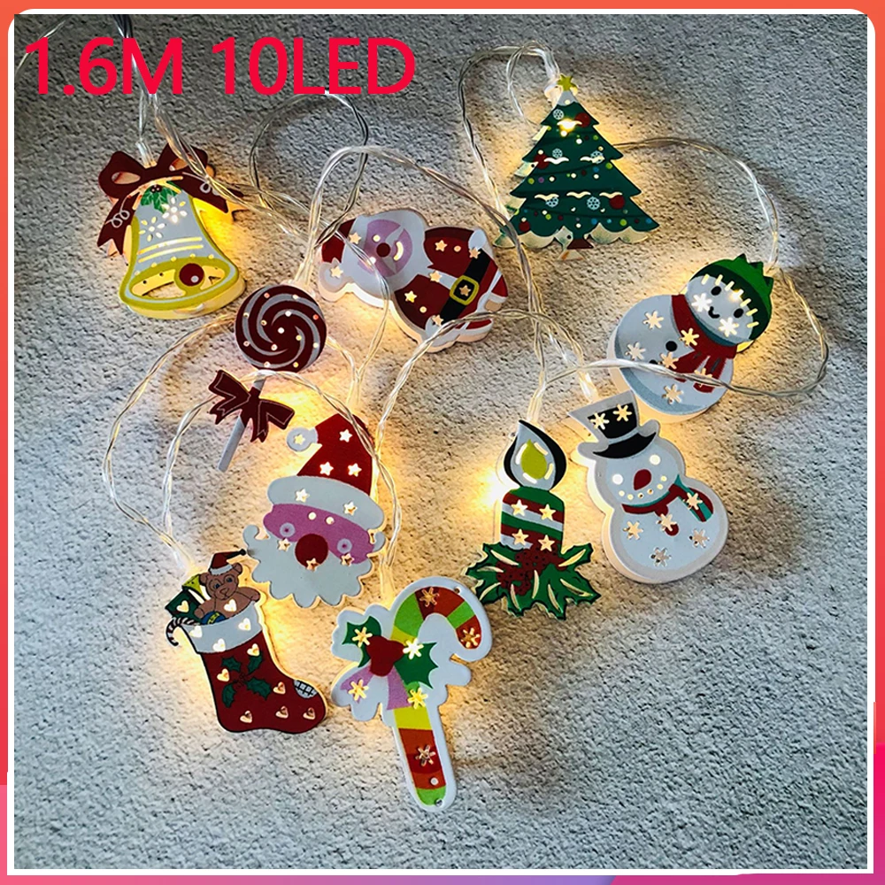 1.6M 10LED Santa Claus Snowflake Tree LED Light String Christmas Decoration For Home 2021 Christmas Ornament Xmas Gift New Year
1.6M 10LED Santa Claus Snowflake Tree LED Light String Christmas Decoration For Home 2021 Christmas Ornament Xmas Gift New Year