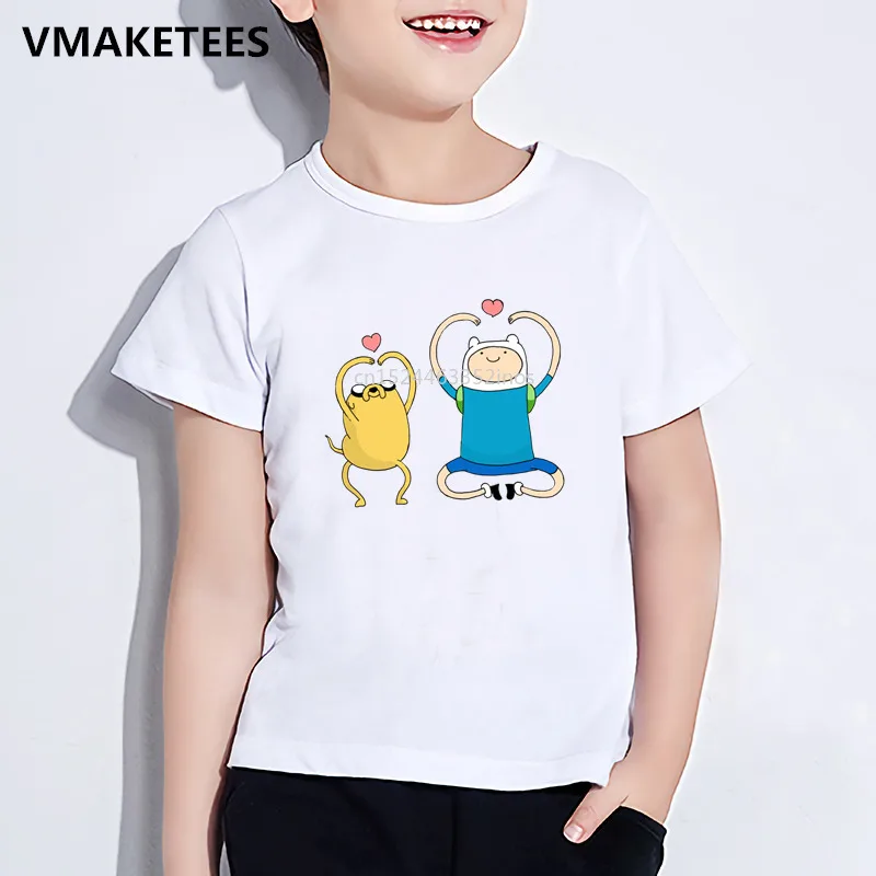 Детская летняя футболка для девочек и мальчиков мультяшная Футболка с принтом