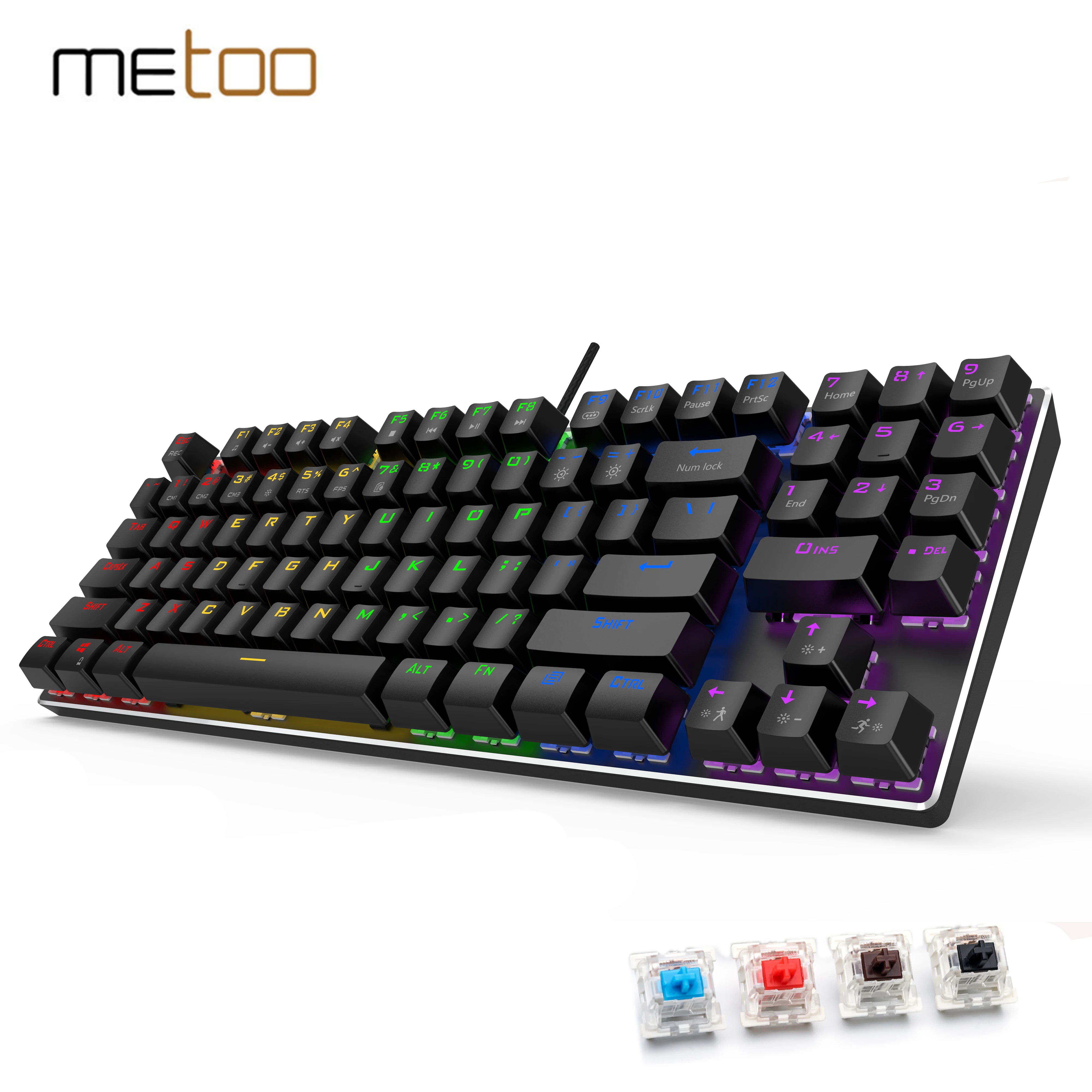 Metoo 89Key Mechanical Keyboard USB Wired LED Backlit Gaming Mechanical Keyboard With numeric keypad For Desktop notebook
Metoo 89Key Mechanical Keyboard USB Wired LED Backlit Gaming Mechanical Keyboard With numeric keypad For Desktop notebook