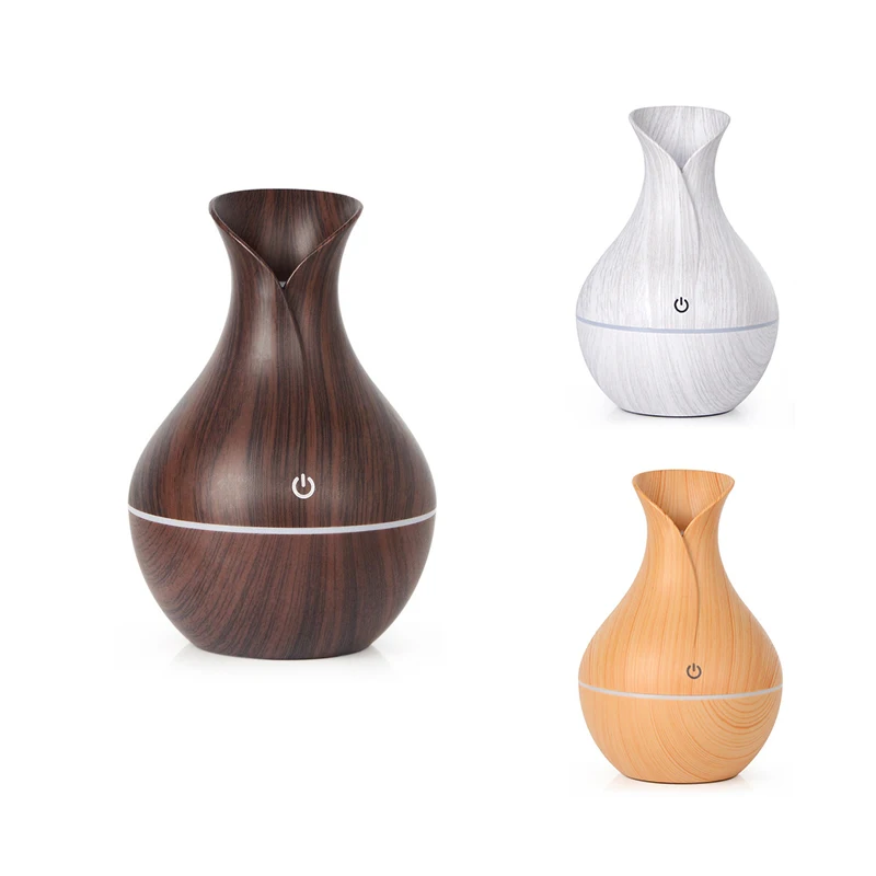 Electric Air Humidifier Essential Aroma Oil Diffuser Ultrasonic 130Ml Wood Grain Humidifier USB Mist Maker LED Light
Electric Air Humidifier Essential Aroma Oil Diffuser Ultrasonic 130Ml Wood Grain Humidifier USB Mist Maker LED Light
