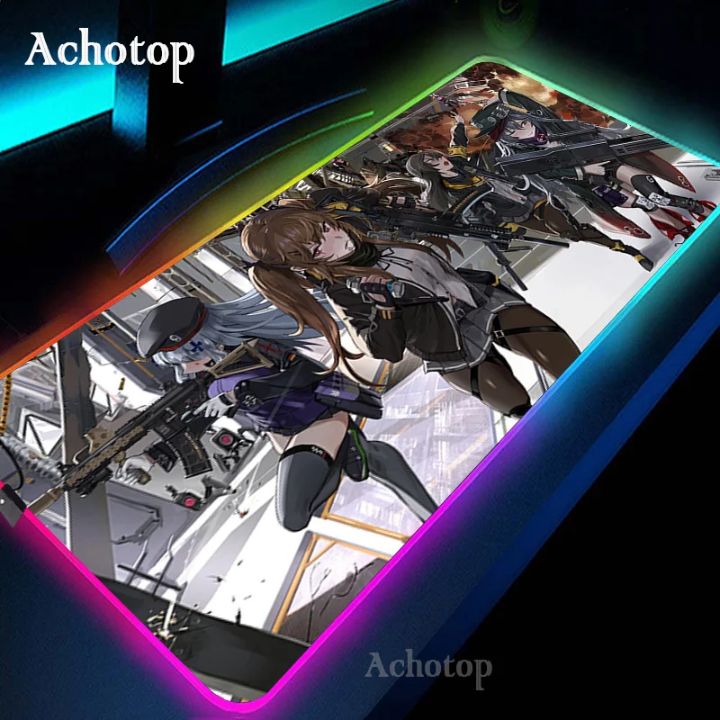 Girls Frontline LED Light Mousepad RGB Keyboard Anime Desk-mat Colorful Surface Mouse Pad Waterproof World Computer Gamer Dota 
Girls Frontline LED Light Mousepad RGB Keyboard Anime Desk-mat Colorful Surface Mouse Pad Waterproof World Computer Gamer Dota