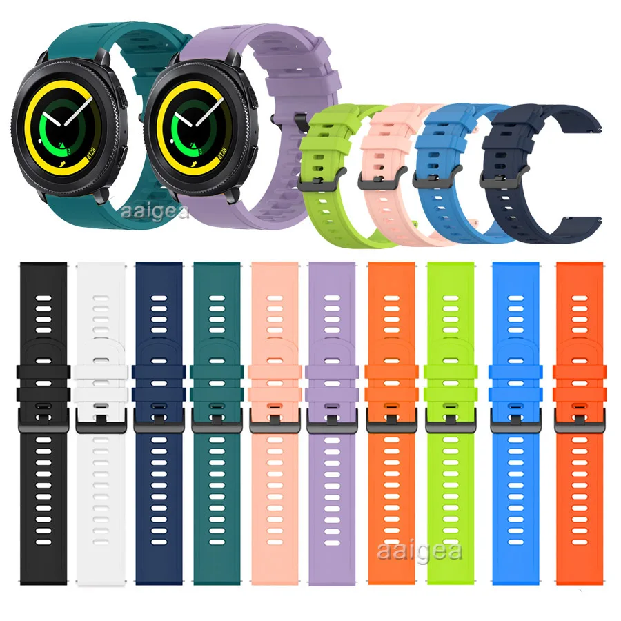 Silicone WatchBand Strap For Samsung Gear Sport S4 for Samsung Galaxy Watch Active 2 40mm 44mm Replacement band for 20mm 22mm
Silicone WatchBand Strap For Samsung Gear Sport S4 for Samsung Galaxy Watch Active 2 40mm 44mm Replacement band for 20mm 22mm