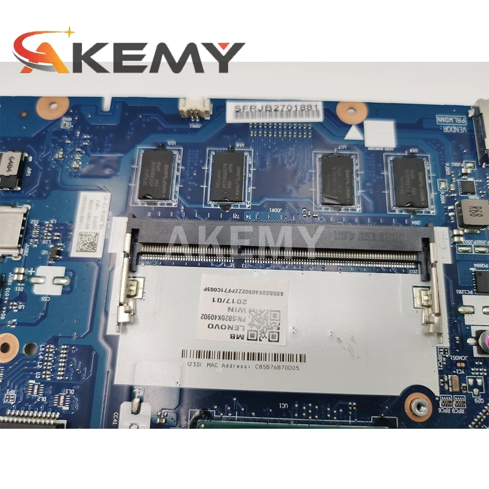 For Lenovo Ideapad 100-15IBD 100-15IBY B50-50 100-14IBD 100-14IBY CG410 CG510 NM-A681 Motherboard i5-5200U GT920M/2GB +2GB RAM 
For Lenovo Ideapad 100-15IBD 100-15IBY B50-50 100-14IBD 100-14IBY CG410 CG510 NM-A681 Motherboard i5-5200U GT920M/2GB +2GB RAM