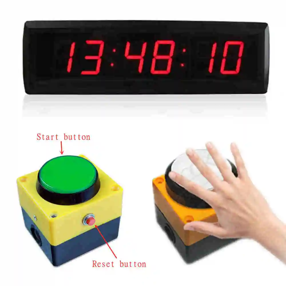Big Electronic Led Countdown Timer Stopwatch Clock With Line Switch Button Reset To Zero Remote Speech Contest Game Gym Timer
Big Electronic Led Countdown Timer Stopwatch Clock With Line Switch Button Reset To Zero Remote Speech Contest Game Gym Timer