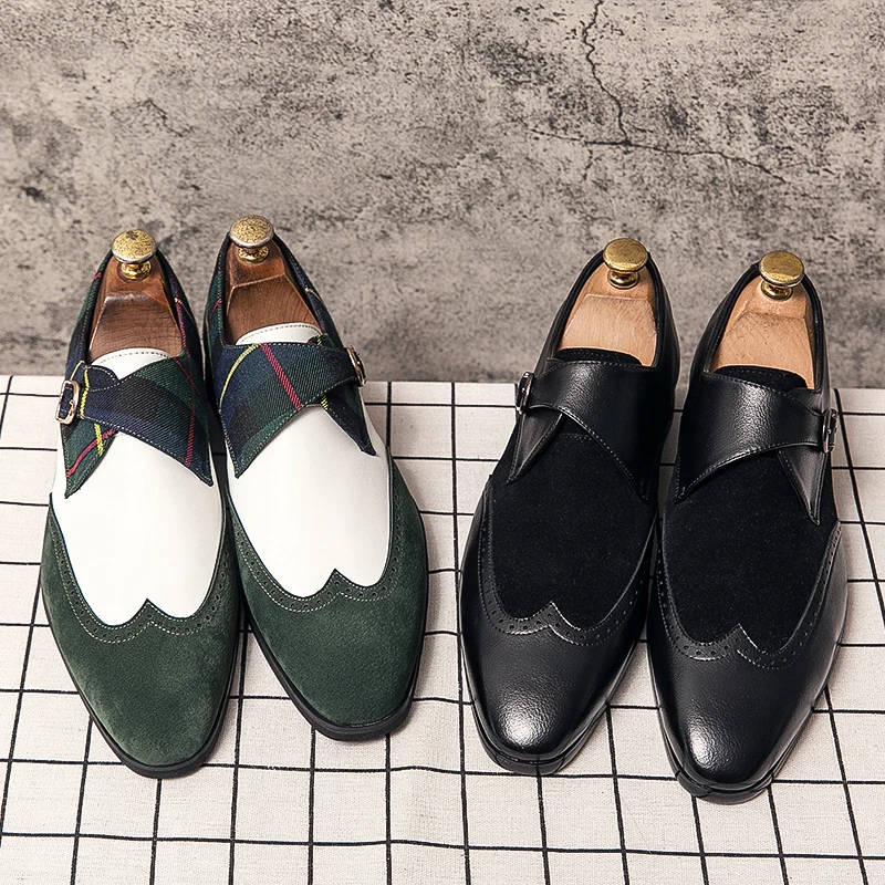 FIXSYS Leather Man Business Formal Shoes Men Monk Strap Shoes Buckle Design Oxford Shoes Wedding Office Brogue Shoes Big Size 48
FIXSYS Leather Man Business Formal Shoes Men Monk Strap Shoes Buckle Design Oxford Shoes Wedding Office Brogue Shoes Big Size 48