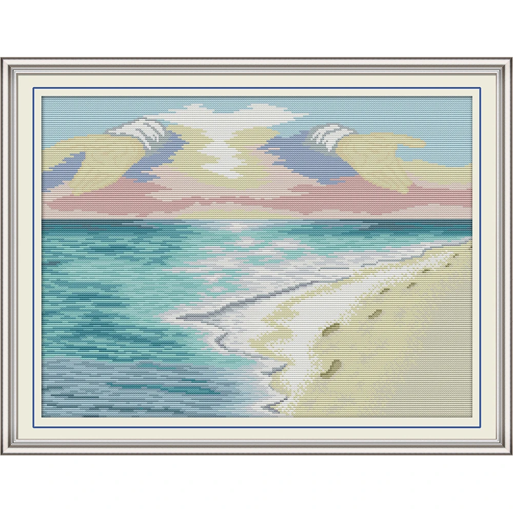 Joy Sunday Beach Chinese Cross Stitch Kits Ecological Cotton Clear Stamped Printed 14 11CT DIY Gift Wedding Decoration For Home
Joy Sunday Beach Chinese Cross Stitch Kits Ecological Cotton Clear Stamped Printed 14 11CT DIY Gift Wedding Decoration For Home