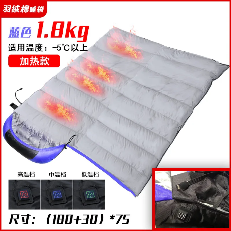 Outdoor Traveling Sleeping Bag Waterproof Cotton Electrical Heated Sleeping Bag 200x75cm Mummy Winter Sleeping Bag
Outdoor Traveling Sleeping Bag Waterproof Cotton Electrical Heated Sleeping Bag 200x75cm Mummy Winter Sleeping Bag