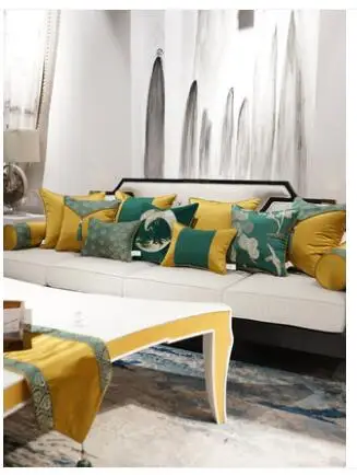 Modern new Chinese classical sofa hug pillowcase Bedside pillowcase Garden tassel cushion cover
Modern new Chinese classical sofa hug pillowcase Bedside pillowcase Garden tassel cushion cover