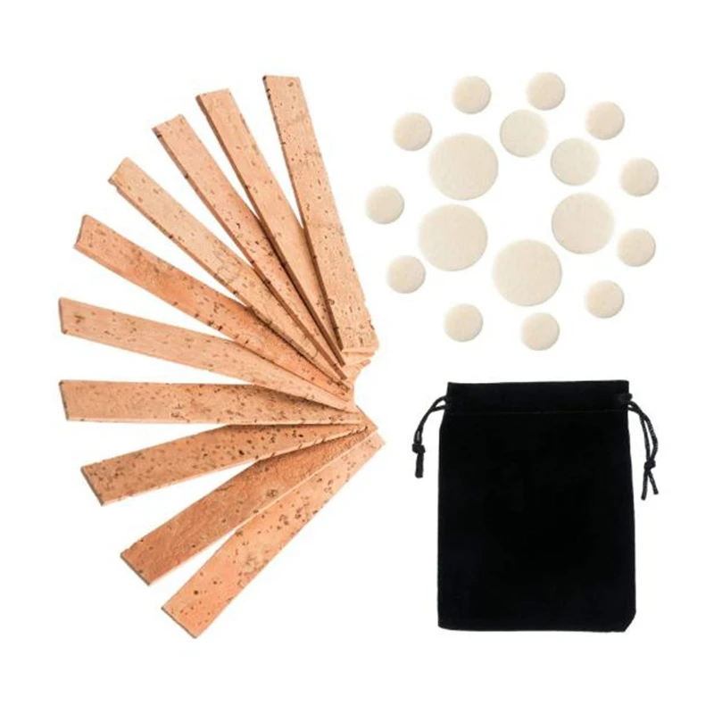 27 Pcs Clarinet Instrument Accessory Replacement Kit, Include 10 Neck Connection Cork and 17 Woodwind Instrument Pads
27 Pcs Clarinet Instrument Accessory Replacement Kit, Include 10 Neck Connection Cork and 17 Woodwind Instrument Pads