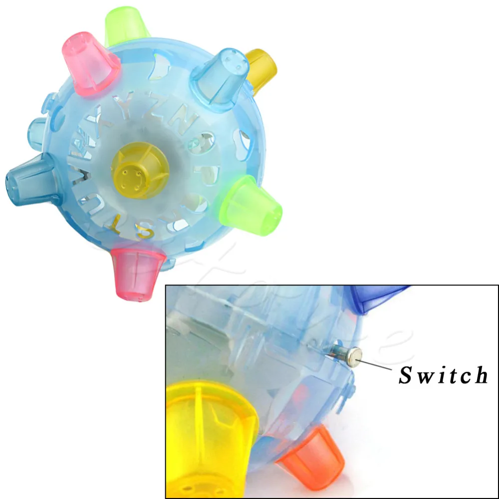 

2018 New LED Jumping Joggle Sound Sensitive Vibrating Powered Ball Game Kids Flashing Ball Toy Drop Shipping Support