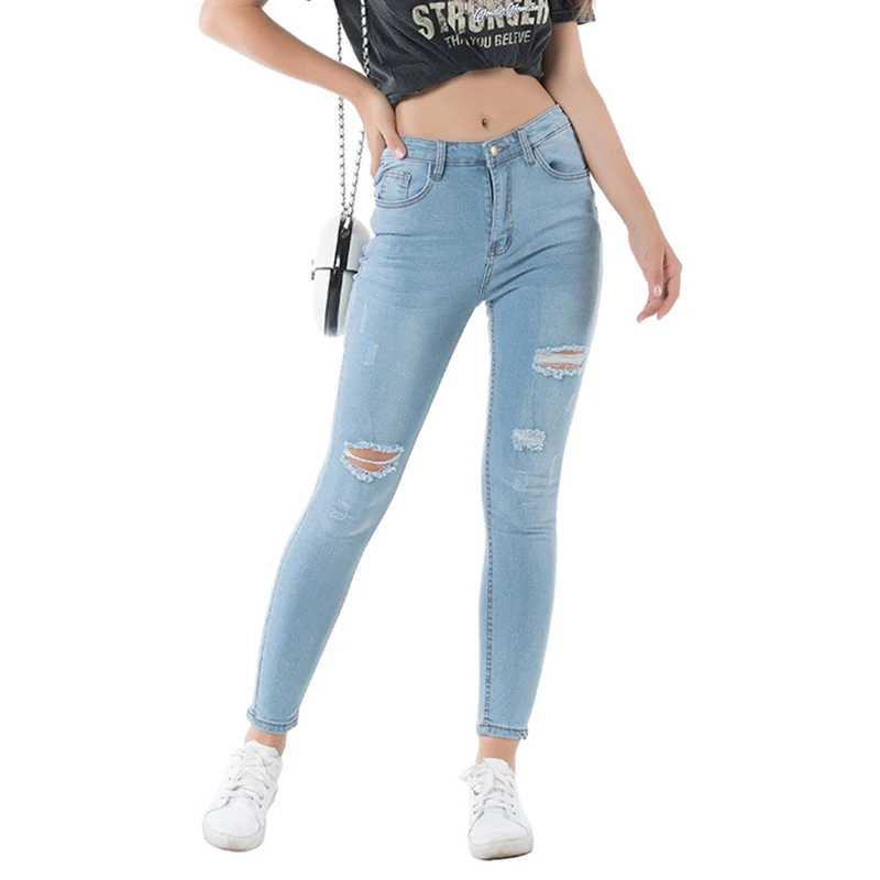 Denimcolab Fashion Holes Elastic Jeans Pants Women Vintage Small Foot Pencil Pants Ladies Casual Skinny Stretch Ripped Jeans
Denimcolab Fashion Holes Elastic Jeans Pants Women Vintage Small Foot Pencil Pants Ladies Casual Skinny Stretch Ripped Jeans