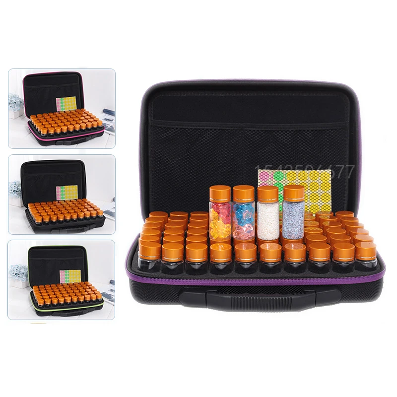 60 Bottles Full Square DIY DIamond Painting Box Container Storage Carry Case Holder Hand Bag Zipper Design Shockproof Durable
60 Bottles Full Square DIY DIamond Painting Box Container Storage Carry Case Holder Hand Bag Zipper Design Shockproof Durable