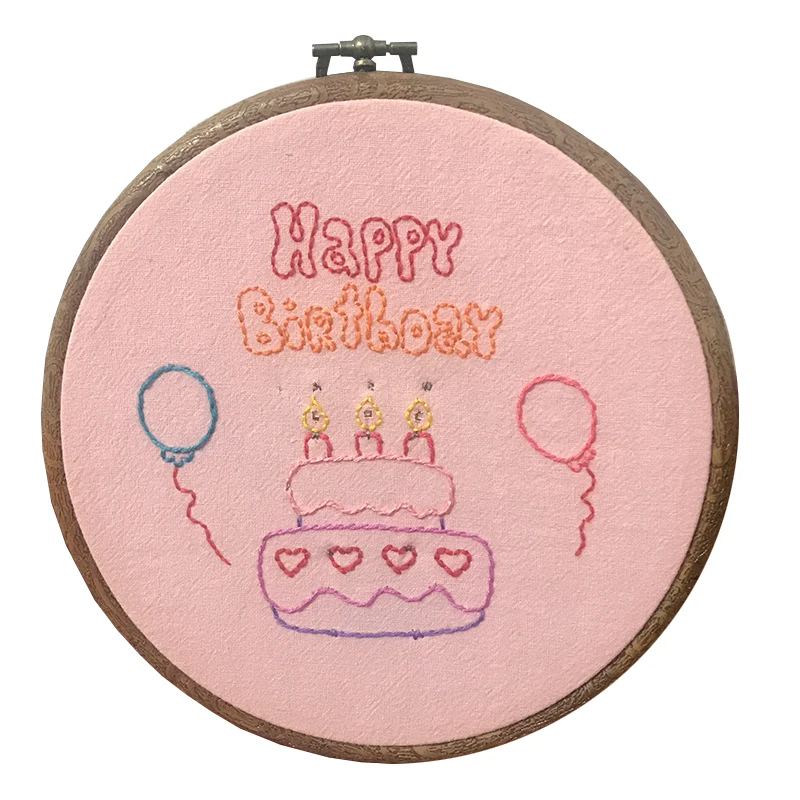 handmade electronic embroidery material package cute glowing birthday cake DIY gift home store multi-occupation decoration
handmade electronic embroidery material package cute glowing birthday cake DIY gift home store multi-occupation decoration