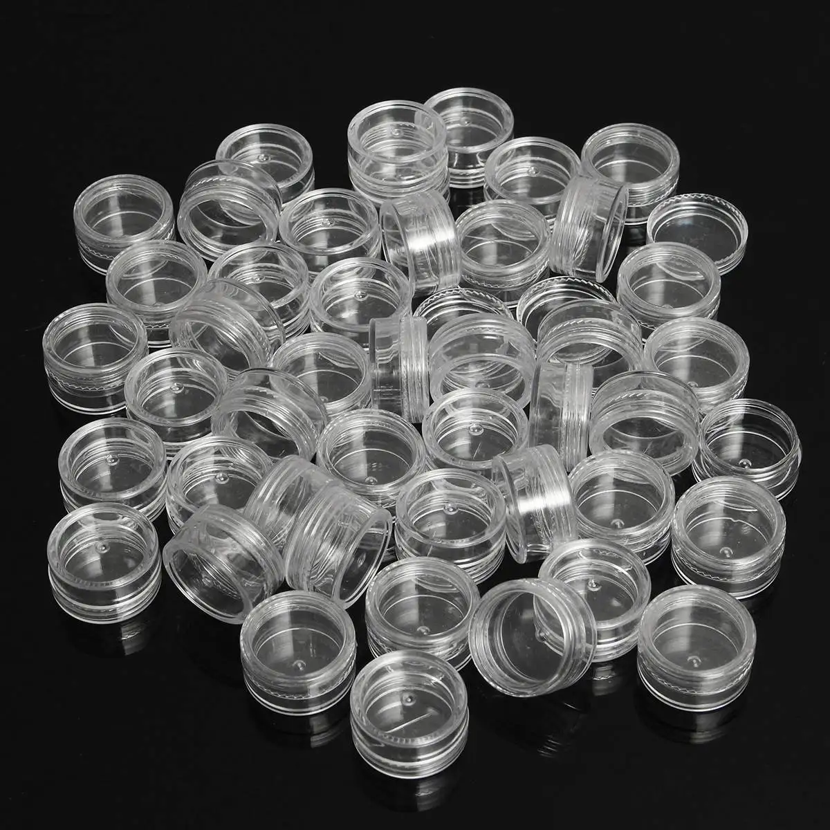 50pc/Lot 5g Sample Clear Cream Jar Mini Cosmetic Bottles Containers Transparent Pot For Nail Arts Small Clear Can Tin For Balm
50pc/Lot 5g Sample Clear Cream Jar Mini Cosmetic Bottles Containers Transparent Pot For Nail Arts Small Clear Can Tin For Balm