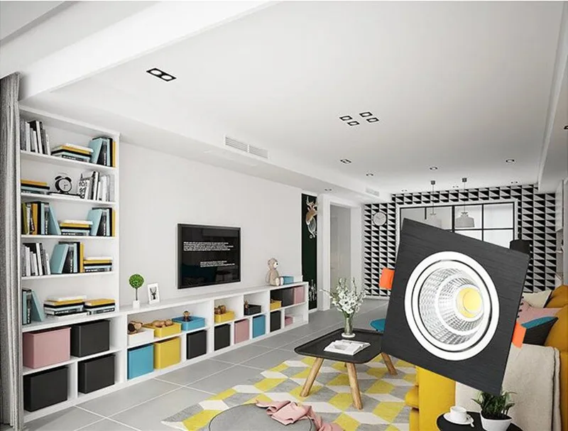 LED square COB Downlight Dimmable ac85-265V Recessed Led ceiling lamp Spot light Bulbs Indoor Lighting
LED square COB Downlight Dimmable ac85-265V Recessed Led ceiling lamp Spot light Bulbs Indoor Lighting