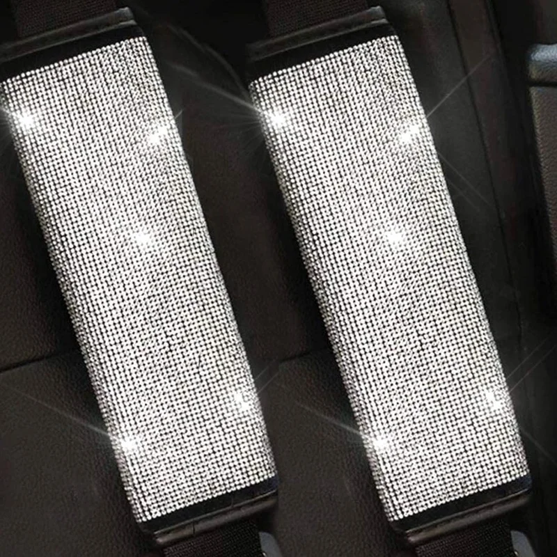Rhinestone Seat Belt Shoulder Pad Shiny Car Seat Belt Cover PU Car Decoration Accessories
Rhinestone Seat Belt Shoulder Pad Shiny Car Seat Belt Cover PU Car Decoration Accessories