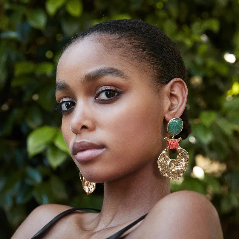 ZA Boho Geometric Round Handmade Long Big Metal Drop Earrings For Women 2020 New Trendy Gold Vintage Earring Luxury Jewelry Gift
ZA Boho Geometric Round Handmade Long Big Metal Drop Earrings For Women 2020 New Trendy Gold Vintage Earring Luxury Jewelry Gift