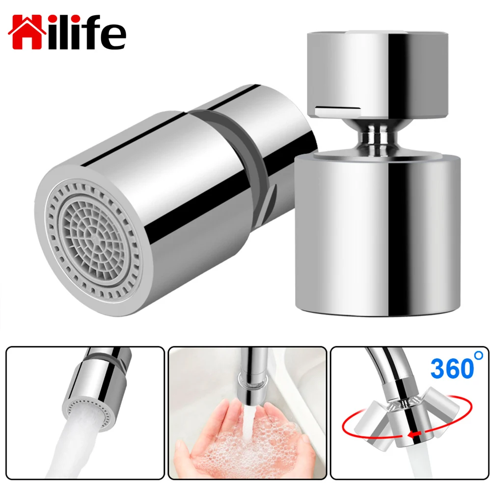 Аэратор для кухонного крана HILIFE, 360 градусов, 2 потока, защита от брызг, для экономии воды
Аэратор для кухонного крана HILIFE, 360 градусов, 2 потока, защита от брызг, для экономии воды